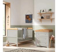 Tutti Bambini Rio 2 pcs Room Set - Dove Grey/Honey Oak