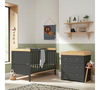 Tutti Bambini Rio 2 Piece Nursery Furniture Set - Slate Oak