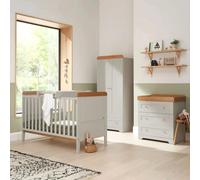 Tutti Bambini Rio 3 Piece Room Set - Dove Grey/Oak