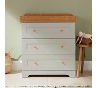 Tutti Bambini Rio Chest Changer - Dove Grey And Oak