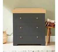 Tutti Bambini Rio Chest Changer - Slate Grey/Oak