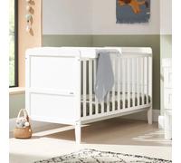 Rio Cot Bed with Cot Top Changer & Mattress - White