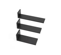 Tutti Bambini Rio Set of Three LShaped Wall Shelves Dark Grey