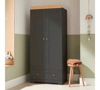 Tutti Bambini Rio Wardrobe Slate/Oak, Grey