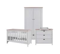 Tutti Bambini Verona 3 Piece Room Set - Dove Grey/Oak