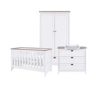 Tutti Bambini Verona 3 Piece Room Set - White/Oak
