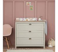 Tutti Bambini Verona Chest Changer - Dove Grey/Oak