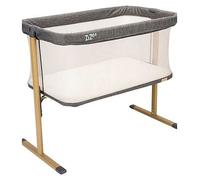 Tutti Bambini ZiZee Breathable Rocking Crib - Oak/Charcoal