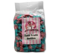 Tutti Frutti Bottles Fizzy Blues 1kg Value Bag Bubblegum Flavoured Fizzy Jelly Sweets