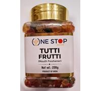 Tutti Frutti Mukhwas Mouth Freshener 200g Jar - Traditional Indian Digestive - Sweet & Flavourful More Popular in After Meal Digestive Treat Snacks (Pack of 1)