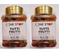 Tutti Frutti Mukhwas Mouth Freshener 200g Jar - Traditional Indian Digestive - Sweet & Flavourful More Popular in After Meal Digestive Treat Snacks (Pack of 2)