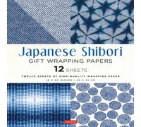 Tuttle Publishing Japanese Shibori Gift Wrapping Papers - 12 Sheets Paperback Book Tuttle Publishing Multicolor