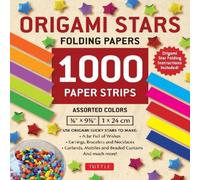 Tuttle Publishing Origami Stars Papers 1, 000 Paper Strips in Assorted Colors Tuttle Publishing Multicolor