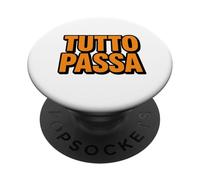 Tutto Passa Stoic Wisdom Italian Quote PopSockets Adhesive PopGrip