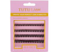 Tutu Lash Caramel Lashes Brown DIY Cluster Lashes ALL OUT 56 x lash clusters self application easy to apply lashes box re-usable vegan (All Out Brown Cluster Lashes)