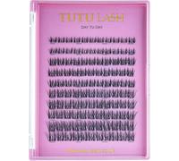 TUTU LASH Day Tu Day DIY Cluster Lashes - 110 Black Lash Clusters - 8mm 10mm 12mm 14mm Mixed Lengths - Clear Band Natural Everyday Lashes - Lightweight Reusable Individual Lash Clusters