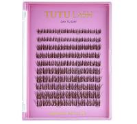 Tutu Lash DIY XL Brown Cluster Lashes DAY TU DAY 110 x Caramel cluster lashes self application easy to apply lashes lash cluster box re-usable vegan (Day Tu Day Brown)