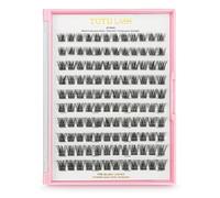 Tutu Lash Pre-Glued Cluster Lashes One Step Application Large Box 120 Clusters easy application pre-bonded clusters pre glued no glue required up to 5 Days wear mix lengths (Athena)