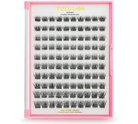 Tutu Lash Pre-Glued Cluster Lashes One Step Application Large Box 120 Clusters easy application pre-bonded clusters pre glued no glue required up to 5 Days wear mix lengths (Astraea)