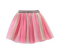 Tutu Skirts for Girls Carnival Rainbow Tulle Ballet Tutu Skirts Layered Glitter Star Bubble Mini Skirt Fancy Elastic Festival Dress for Birthday Party Holiday Party Dress Up Costume