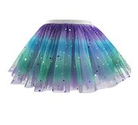 Tutu Skirts for Girls Layered Tulle Ballet Skirt Puffy Princess Fairy Dress for Daily Dance Christmas Halloween New Year Birthday Theme Party Costume for 2-9 Years