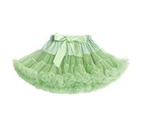Tutu Skirts for Toddler Girls, Kids/Adult Layered Pleated Ballet Tutu Skirts Puffy Tulle Princess Flower Girls Dress Underskirt First Birthday Cake Smash Photoshoot Outfit Avocado Green 3-4 Years