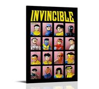 Tutuers Invincible Poster Comic Vintage Tv Series Collage Posters for Room Aesthetic Canvas Wall Art Bedroom Decor16x24inch(40x60cm)