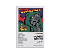 Tutuers Mf Poster Doom Operation Doomsday Music Album Music Posters for Room Aesthetic Canvas Wall Art Bedroom Decor12x18inch(30x45cm)