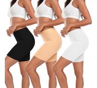 TUTUESTHER Anti Chafing Shorts for Women Cotton Chub Rub Slip Shorts for Under Dress Safety Panties Under Skirt(18,Black/Nude/White)