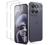TUTUO For Motorola Moto G77/G67 5G Tempered Glass, [3+2 Pieces] Screen Protector + Camera Film, 9H Hardness HD Protection, Anti-Scratch, Bubble Free Edge Screen Protector