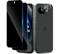 TUTUO Privacy Screen Protector for Google Pixel 10A for Tempered Glass, Pack of 2 Privacy Protective Glass + 2 Pieces Camera Protection, 9H Hardness, Anti-Scratch, Anti Spy Screen Protector