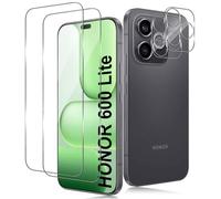 TUTUO Screen Protector for Honor 600 Lite 5G for Tempered Glass, [2+2 Pieces] 3D Screen Protector + Camera Protection, 9H Hardness Anti-Scratch Screen Protector, Anti-Fall HD Clear Film