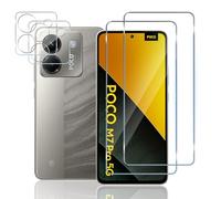 TUTUO Screen Protector for Xiaomi Poco M7 Pro 5G for Tempered Glass, [Pack of 2 + 2] Tempered Glass + Camera Protection, 9H Hardness HD Clear Film, Anti-Scratch, Anti-Fall Screen Protector Film