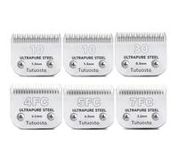 Tutuosto Clipper Blades Pet Grooming Clipper Replacement Blades Detachable Blade Compatible with andis/wahl/Oster Dog Clippers (2 * 10+30+4FC+5FC+7FC)