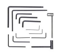 Tutuxio 13pcs Guitar Allen Wrench Set, Includes 7mm & 8mm Truss Rod Hex Box Wrenches and 4mm & 5mm Ball End Truss Rod Allen Wrenches for Guitar Bass Neck Bridge Nut Screw Adjustment