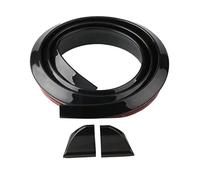 TuTuYa Gloss Black Car Trunk Spoiler Lip Kit, 4.9ft/1.5m Universal Spoiler Car Rubber Strip Bar Spoiler Tailfin Tailfin Rear Wing Tailgate Hatchback for Most of Popular Cars