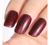 TUTUYU Glitter Brown Gel Nail Polish, 12ml Reddish Brown Bronze Gel Polish - Metallic Shimmer Manicure for Autumn & Winter, Fall/Winter Color Nail Art - G145