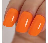 TUTUYU Neon Orange,Orange Color Gel Nail Polish, 12ml Soak Off for Manicure Salon or DIY Nail Art at Home - GP0085