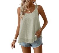 TUUHAW Tank Top for Women UK Swiss Dots Cute Maternity Sage Green 3XL