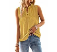 TUUHAW Vest Tops Women UK Summer V Neck Sleeveless Shirts Casual Basic Boho | Babydoll Blouses for Women, Flowy Lace Tassel Tank, Crochet Clothing, Cute Bardot Tunic, Smocked Plain Ladies, Business Beach
