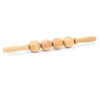 Tuuli Accessories Anti Cellulite Ball Massage Device Massager Roller with Handle Maderotherapy Wooden