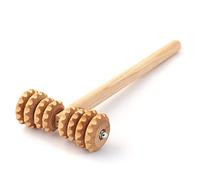 Tuuli Accessories Anti Cellulite Massage Roller T-Roller Tool Massager Maderotherapy Wooden 37 x 13 cm