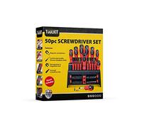 TUULKIT 50pcs Screwdriver Set in Case | Magnetic Screwdrivers Sets | Crossheads Slot-Heads and Precision | Magnetised Chrome Vanadium Shafts | Multi-bit