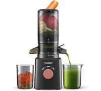 TUUMIIST Juicer Machines, Cold Press Juicer with 4.25'' Large Feed Chute Fit Whole Vegetable And Fruit, Masticating Juicer Easy To Clean, Gun Grey