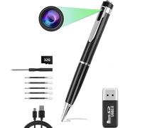 TuuToo Rechargeable Spy Camera Pen 1080P HD with 32GB Micro SD Card, Hidden