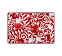 TUUWAI Area Rug, Candy Canes print Rugs, Super Soft Short Pile Area Rug Living Room Bedroom Carpets Extra Large Size-36"x24"