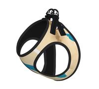 Tuvalu Flag Map With Two Stars Print Harness Leash Set For Cat And Small Dog, Adjustable, Reflective, And Escape-Proof Vest With Soft Breathable Mesh Lining