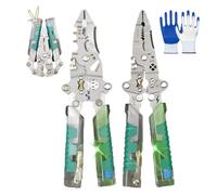 Tuvilo Electrical Pliers, Folding Stylus Screwdriver Wire Stripper, One Piece Has 14 Functions, Multifunctional Wire Stripping Pliers, Can Handle Various Repairs, Cable Cutters With Plier, Crimper (C)