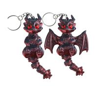 TUVovosd 3D printed dragon keychain, cute dragon keychain, cute rare retro friendship, gift pendant(Blue 1,With wings 8cmB)