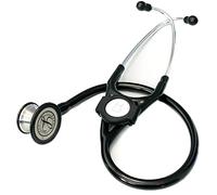 TuVuoi Stethoscope Clip Compatible with Apple Air Tag Holders - Silicone Safety Tracker Case with 2 Attachment Points - Elegant Black Case for Stethoscope Tracking Tiles - Ideal for Nurses, Doctors